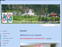 Tablet Screenshot of langhalde.ch